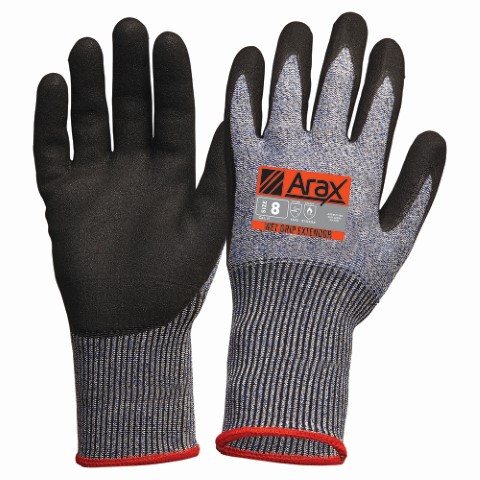 PRO SAFETY GLOVE ARAX NITRILE DIP WITH EXTENDED CUFF 30CM SIZE 10